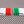 Italy Italia Flag Raised Clear Domed Lens Decal Mini Set 2"x 1.25"
