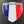 France Flag Raised Clear Domed Lens Decal 3.13"x 4.33"