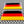 Germany Flag Raised Clear Domed Lens Decal Set 2"x 1.2"