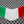 Italy Flag Chrome Outline Raised Clear Domed Lens Decal V Emblem