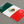 Mexico Estados Unidos Mexicanos Flag Raised Clear Domed Lens Decal