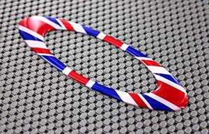 England UK Union Jack Flag Triumph Raised Clear Domed Lens Decal Oval