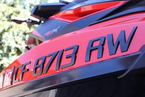 Sport Series Black Emblem For Boat Registration Numbers Custom