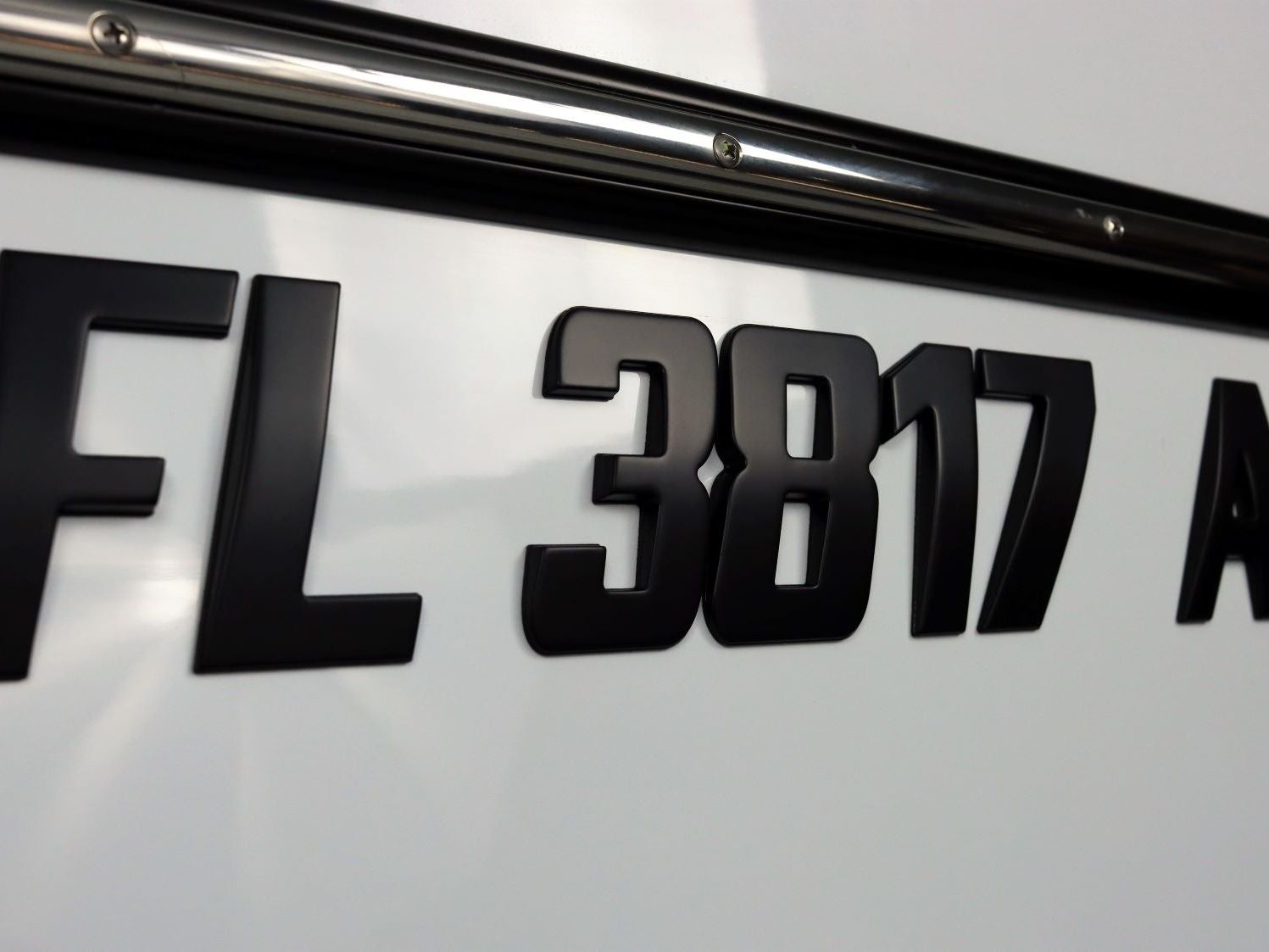 Matt Black Boat Emblem Registration Numbers Pro Speed Style Custom matt-black-boat-emblem-registration-numbers-pro-speed-style-custom