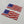 USA Flag Raised Clear Domed Lens Decal Set 1.5"x 0.72"